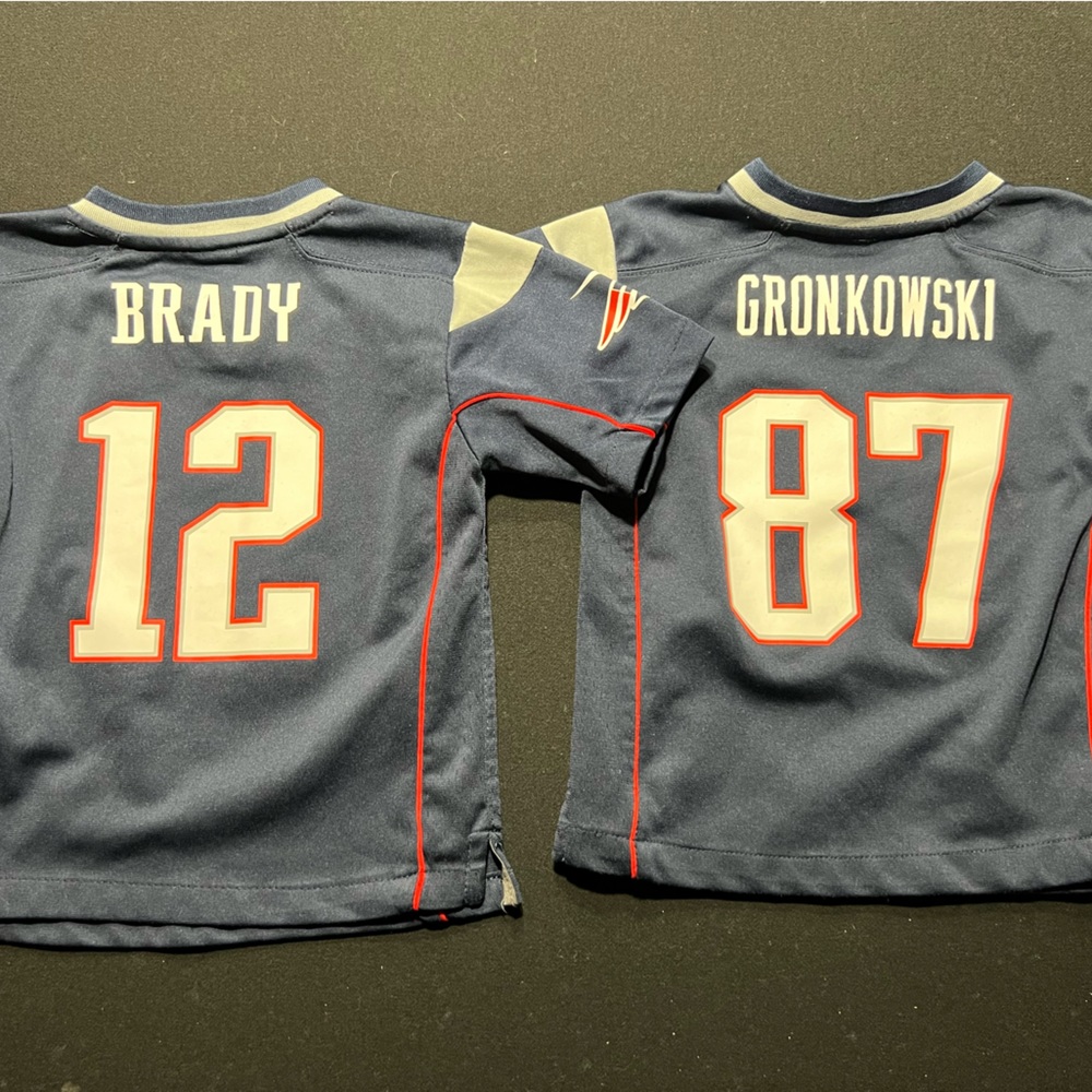 Tom Brady & Rob Gronkowski Jerseys Kids Size 4T